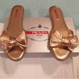 Prada Bow Sandals